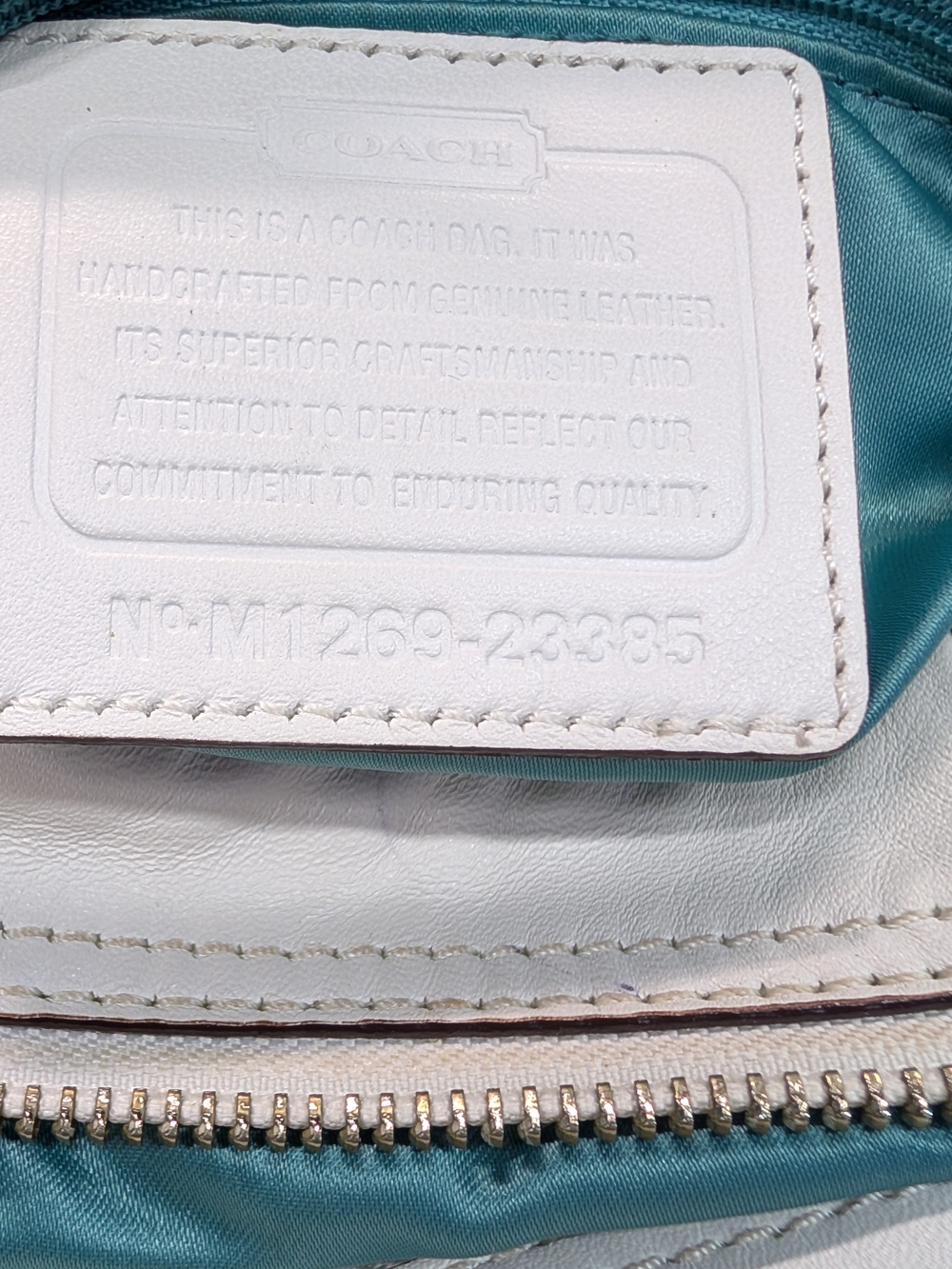 COACH Madison Maggie Woven Handbag - Picture 11 of 14